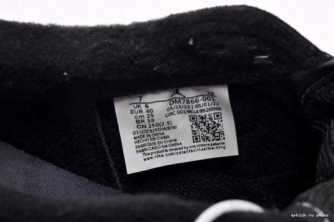 Rep Low 1 Black OG DM7866-001 x Air Scott Phantom Travis Jordan 0731